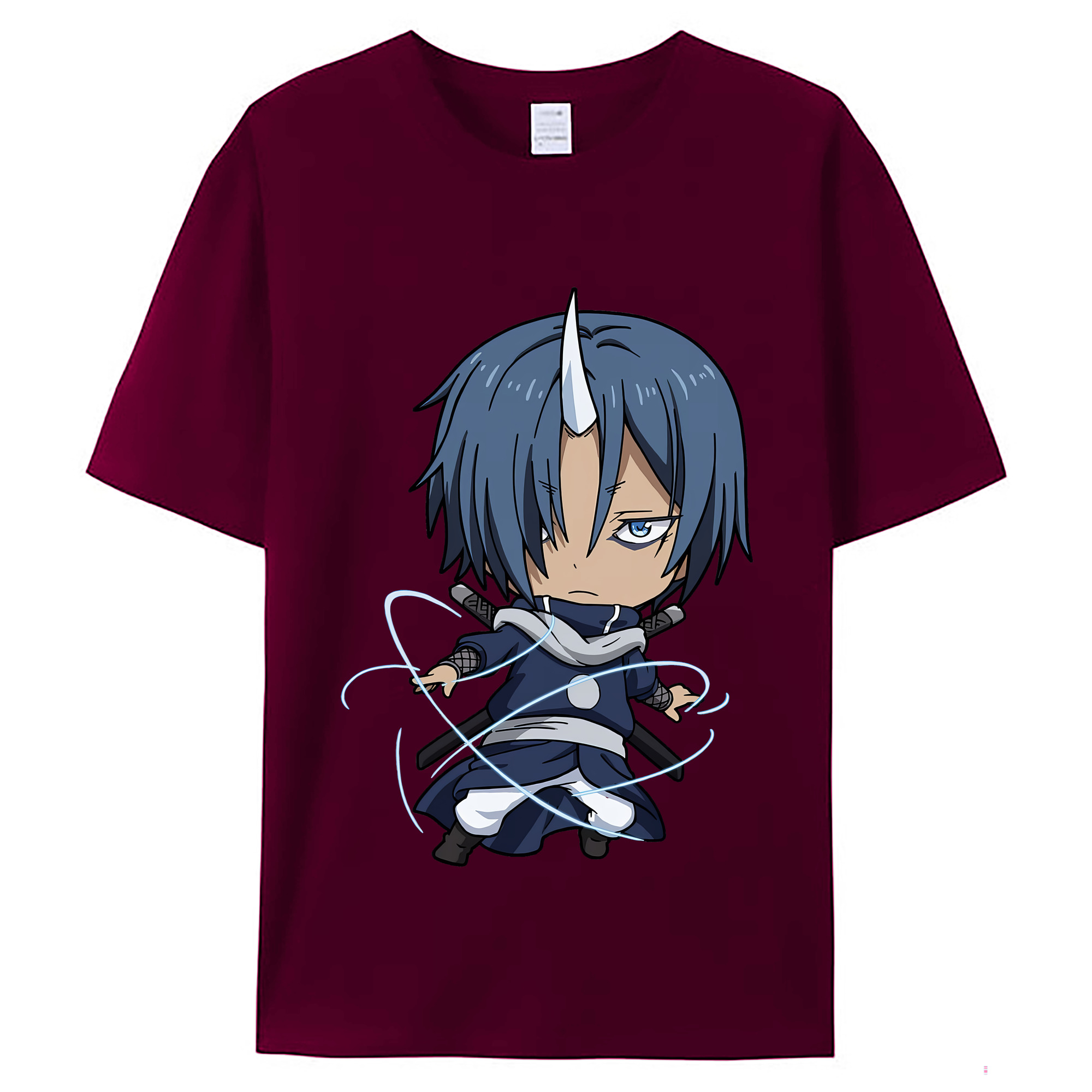 （画像用） 転スラ Regarding Reincarnated to Slime レディースカジュアルプリントTシャツ（綿100％）